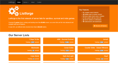Desktop Screenshot of listforge.net