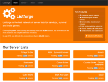Tablet Screenshot of listforge.net